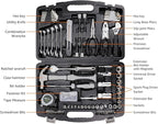 Amazon Basics 131-Piece General Household Hand Tool Set with Storage Case for Home Repair, Portable