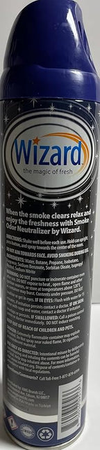 Wizard Double Action Smoke Odor Neutralizer & Air Freshener, Eliminates Smoke Smell & Odors, Freshens Air, Long-Lasting Scent; 4-Pack of 10 oz Sprays fresh breeze