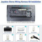 Radio Wiring Harness Kit 16Pin ISO Android Car Stereo Wire Harness with Butt Connectors 10Pin 20Pin RCA Adapter GPS Antenna Cable 4Pin/6Pin USB Cord