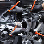 SPTA Car Detailing Brush Kit - 6 Pack, Auto Boar Hair Detail Brush Set Automotive Interior Exterior No Scratch Microfiber Detailing Brushes for Cleaning Air Vents, Engine Bays, Dashboard and Wheels