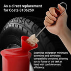 Calvana Ultra-Durable Angled Tire Lube Bucket Kit with 3 Lube Swabs for Coats Center Post Changers - 11.5" Length, 1.25 Quart Capacity