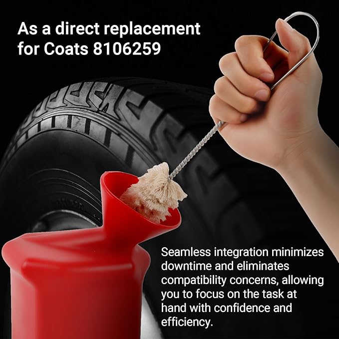 Calvana Ultra-Durable Angled Tire Lube Bucket Kit with 3 Lube Swabs for Coats Center Post Changers - 11.5" Length, 1.25 Quart Capacity