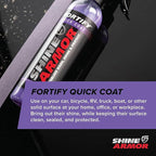 Ceramic Coating Top Coat for Cars Fortify Quick Coat Car Wax Polish Spray Waterless Wash & Wax Hydrophobic Top Coat Polish & Polymer Paint Sealant Detail Protection 32 Fl Oz (2x16floz bottles)