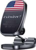 CARMOUNT F2 Adjustable Car Mount | 2.0 Magnetic Phone Mount, Dashboard Phone Holder for Car, 6X N52 Magnets, 360° Rotation & Tilt, Universal Dash Mount for All Cell Phones