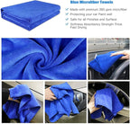 Glarks 8Pcs Clay Bar Car Detailing Clay with Premium Microfiber Washing Towel and Car Wash Sponges for Cleaning Oxidation, Scale, Bird Feces, Iron Powder, Acid Rain, and Sap on Car and Glass