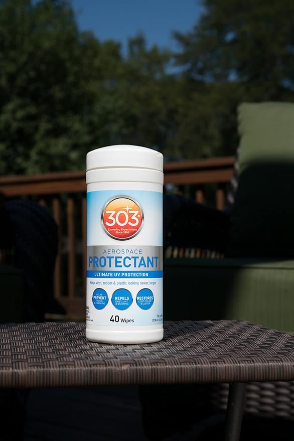 303 Products (30321) Products Aerospace Protectant 40 Count Wipes - Ultimate UV Protection - Keeps vinyl, rubber, and plastic looking newer, longer, 40 Count