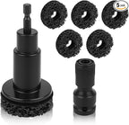 Brake Cleaner & Wheel Hub Cleaning Tool Kit, 5 Grinding Heads for Rust Removal, Fits Drill - Car Truck SUV Maintenance