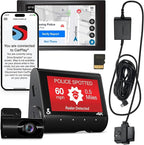 Cobra SC 250R Smart Dash Cam + Cobra 2.5A DIY Hardwire Kit - OBDII Port to USB-C/Micro-USB with 15ft Cable