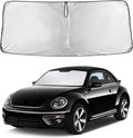 EcoNour Windshield Sunshade Compatible for Volkswagen VW Beetle 2012-2017 2018 2019, Sun Visor for Front Windshield & Window Sun Shade Cover, UV Heat Blocker & Protector, Car Accessories