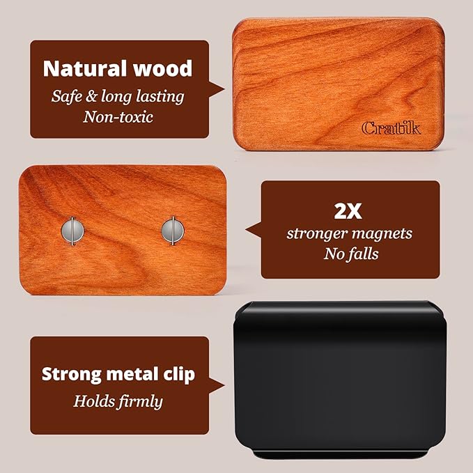 Car Air Freshener - Wood Air Freshener - Car Odor Eliminator for Visor Clip-Variety Scent Refill, Vehicle Scent Diffuser for Cabin, Truck & SUV - Pack of 3 (Grove-Pine-Open air)-CLIP INCLUDED