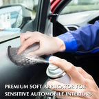 Mudder 8 Pcs Car Interior Scrubbing Sponge 5'' x 3'' Fiber Car Wax Applicator pad Household Cleaning Sponges for Leather Car Seat Couch Cleaning (Gray Black)