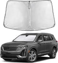 EcoNour Windshield Sunshade Compatible for Cadillac XT6 2020-2023 2024 2025, Sun Visor for Front Windshield & Window Sun Shade Cover, UV Heat Blocker & Protector, Car Accessories