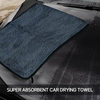 Pesonlook 3 Pack Microfiber Car Drying Towels, 36x24 Inch Extra Large Car Wash Towels, 500 GSM Ultra Absorbent,No Streak, Scratch or Water Spot Towel for Cars&Trucks(Gray)