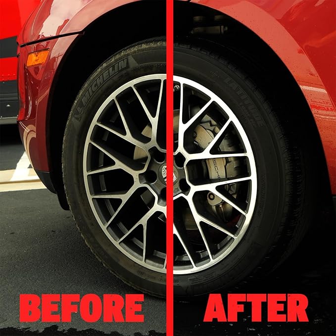 Mothers Polished Aluminum Wheel Cleaner, 1 gal. — Safely Cleans Uncoated Polished Aluminum & Anodized Wheels, Removes Brake Dust, Grease, Dirt & Grime, with Easy Spray-On, Hose-Off Formula (06002)