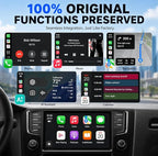 OTTOCAST Mini Nova, 2 in 1 Wireless Carplay & Android Auto Adapter, Plug & Play 2026 Upgraded with AI Assistance (ChatGPT, Gemini, Claude)
