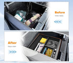 Center console Organizer Tray Compatible with 2022-2026 Jeep Wagoneer/L, 2022-2026 Jeep Grand Wagoneer/L Accessories, Armrest Storage Box with Coin Container（Not for Wagoneer S