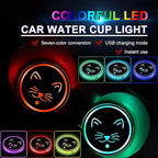 Bigfoot LED Cup Holder Lights for Car,2Pcs LED Light Up Cup Holder Coasters with 7 Colors 3 Modes,Waterproof Interior Atmosphere Lamp,Car Decor Accessories Big Foot Sasquatch Gifts for Women Men