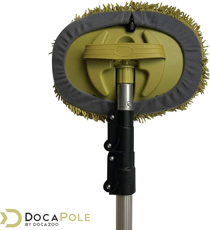 DOCA Car Wash Equipment - Car Wash Mop Attachment - Other Options Include Squeegee, Kit, Mitt, Soft Bristle Brush with or Without Long Handle Extension Pole