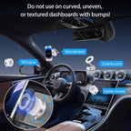 Jikasho Vacuum Magnetic Car Phone Holder for Magsafe, Hands-Free 360° Adjustable Suction Cup Phone Mount for Car/Gym/Mirror/Smooth Surface, Compatible with iPhone & Android (White)