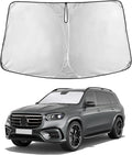 EcoNour Windshield Sunshade Compatible for Mercedes Benz GLS Class 2020-2024 2025 2026, Sun Visor for Front Windshield & Window Sun Shade Cover, UV Heat Blocker & Protector, Car Accessories