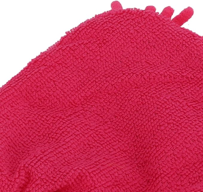 Microfiber Washing Glove, Pink Chenille Car Wash Mitt Scratch Free for Furniture for Motorcycle