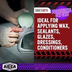AIDEA Microfiber Applicator Pad-8Pack, Car Wash Sponge, Premium Microfiber Sponge and Cleaning Pads, Perfect for Effortless Wax, Sealant, and Conditioner Application-Grey