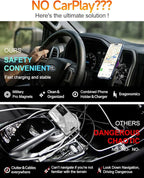for MagSafe Car Mount Charger, [TEC & Fan Cooling] 15W Fast Charging Magnetic Wireless Car Charger, [3800gf Ultra Magnet] Magnetic Phone Holder for Your Car, 360° Vent Car Bracket for iPhone & Android