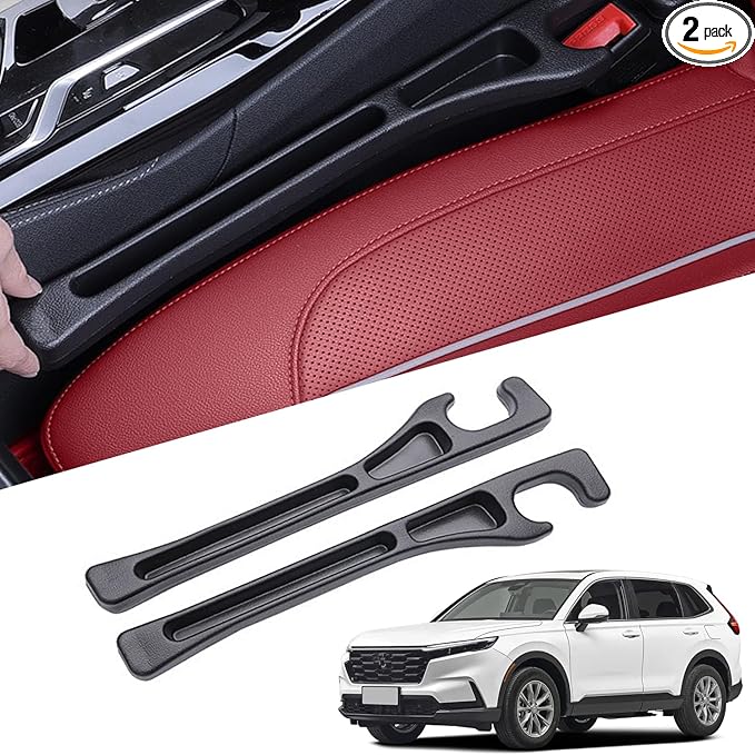 2Pcs Car Seat Gap Filler Organizer for Honda CR-V, Car Seat Gap Filler with Storage Slot, No Drop Seat Guard for Phones, Keys & Cards, Fill The Gap Between Seat & Console