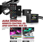 OPT7 Aura Original Control Box O with SoundSync, for Aura Car Interior LED Lights & Boat LED Lights with 4 Pin RGB Round Waterproof Connector