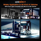 White Rock Lights,LEDMIRCY R1 Pure White LED Rock Lights Kit with Switch Wire Harness 20PCS for Trucks Off Road Boat Underglow Light Trail Rig Lights High Power Under Body Waterproof Shockproof Light