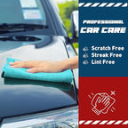TEAWOO Microfiber Cleaning Cloths-50 Pack, Microfiber Towels Bulk, Towels for Cars & Home, Cleaning Rags 5 Colors Assorted (12x12 inches)