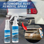 Multi-functional Quick-Acting Rust Removal Spray, 100ml Portable Iron Powder Remover, Portable Easy-Spray Cleaner for Metal Surfaces, Bikes, Tools, Furniture Maintenance (2 pcs)