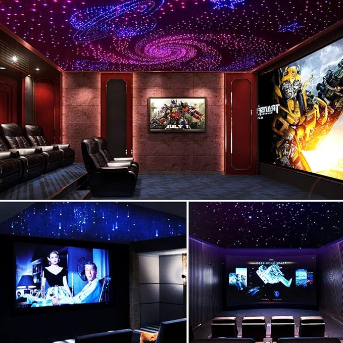 GIDERWEL LED Fiber Optic Lights Cable 0.04 inch(1.0mm) PMMA Plastic End Glow 656ft(200m) Each Roll Optical Fiber for Star Sky Ceiling and Fiber Optical Lighting All Kind LED Light Engine Driver