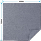 HOMEXCEL Grey Microfiber Cleaning Cloths, 10 Pack Microfiber Towels for Cars, Lint & Scratch-Free Cleaning Rags for House, Kitchen and Car 11.5 x 11.5 inch