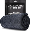24"x36" Car Drying Towel, 1400GSM Microfiber Towel for Cars, Twisted-Loop Drying Towel Car Detailing, Double Sided Super Absorbent, No Water Spots, Label-Free Design Car Towel