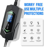 Level 2 Ev Charger for Tesla,40A 9.6KW Fast,NACS Ev Charger with 25ft ETL Listed Cord,6A-40A Adjustable Amps,Charging(110v-240v),NEMA 14-50 Plug,IP66 Waterproof Delay Timer LCD Display