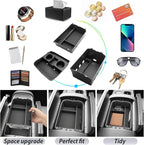 SKTU 3-Pack for 2026 Hyundai Palisade Center Console Organizer for 2026+ Hyundai Palisade Calligraphy Under Console Tray Hyundai Palisade 2026 Accessories Lower Console Tray with Cup Holder