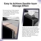 LUWU Dashboard Storage Tray Compatible with 2019-2024 2025 Toyota Corolla / 2022 2023 2024 Corolla Cross Accessories Center Console Display Box Hidden Tray Silicone Organizer Tray w/Tissue Box