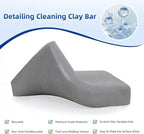 IPELY 4 Pack 100g Gray Clay Bar, Premium Clay Bars Auto Detailing Kit, Car Clay Bar for Car Wash, Magic Clay Bars Cleaner Remove Contaminants for Professional Car Detailing Clean