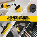 Holikme 30Pack Drill Brush Attachments Set,Scrub Pads & Sponge, Power Scrubber Brush with Extend Long Attachment All Purpose Clean for Grout, Tiles, Sinks, Car Polishing Pads,Bristle Discs