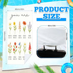 Hahafelt 2 Pack Car Seat Towel Covers with Storage Bag, 63 x 32 Inch Universal Non Slip Waterproof Sweat Protector for Car Truck, Gym Swimming Running, Machine Washable (Christian Floral)