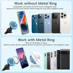 Upgraded Vent Magnetic Phone Mount for Jeep Wrangler JL 2018-2023,Gladiator JT 2020-2023 Air Vent Mounting Cell Phone Cradles 360° Rotation 20x Super Strong Magnet Phone Holder Fit for All Smartphone