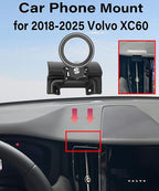 Magnetism Car Phone Holder for Volvo XC60 2018-2025 Accessories Compatible with MagSafe Hands-Free 360 Degree Rotation Adjustable Cell Phone Mount Does Not Affect Air Vent
