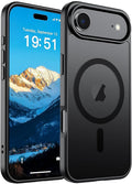 SUPFINE Magnetic for iPhone Air Case (Compatible with MagSafe)(Military Grade Drop Protection) Slim Translucent Matte Shockproof with Anti-Fingerprint Phone Cover for 17 Air, Black