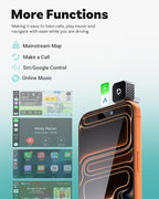 OTTOCAST Mini 3.0 Black 2-in-1 Wireless CarPlay & Android Auto Adapter – Plug & Play for iPhone/Android, Dual-Phone Memory, Dual-Band WiFi (2.4/5GHz), Auto-Reconnect