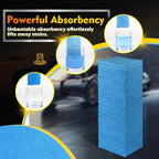 HOMEXCEL Blue Microfiber Cleaning Cloths 100 Pack, Reusable Cleaning Rags Shop Towels - Bulk Multipurpose Microfiber Towels, Lint Free Cleaning Towels for Car, House & Kitchen, 11.5 x 11.5 inch