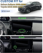 Car Phone Holder for Subaru Solterra/Toyota bZ4X 2023 2024 2025 Accessories 8/12.3-Inch Screen Fixed Clip, Automobile Cradles Magnetic Phone Mount Compatible with MagSafe, Magnets Cell Phone Base