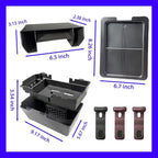 6pcs-2025 2026 Civic Center Console Organizer Hidden Storage Organizer for 2022-2026 Honda Civic 2026 Accessories 11th Gen Sedan Hatchback LX EX Sport Armrest Organizer(Not for Si/SporTouring)