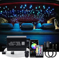 AKEPO 16W Car Home RGBW APP Fiber Optic Lights Starlight Headliner Light Kit,Mixed Fiber Cable 430pcs（0.75+1+1.5mm） 9.8ft/3m+28key RF Remote +Music Activated Effect