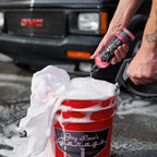 Jay Leno's Garage Car Wash Kit with Bucket – Auto Detailing Kit for Interior and Exterior, Car Cleaning Supplies Set with Wash Mitt, Tire Shine, Wheel Cleaner, Car Wax, Microfiber Towels, Car Wash Kit